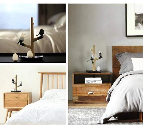 Pascha Birds - Motion Sensor Table Lamp + Item Holder